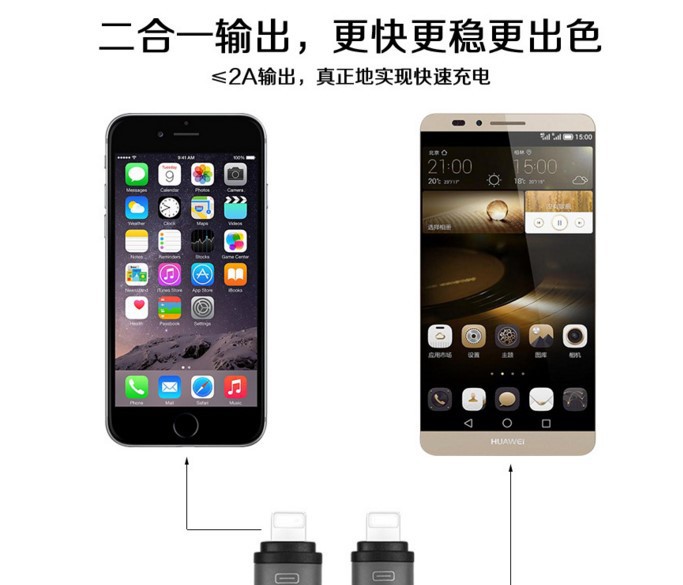 Mobile phone universal GPS data line creative 2-1 USB data charging line locator tracker Mobile phone universal GPS data line creative 2-1 USB data charging line locator tracker