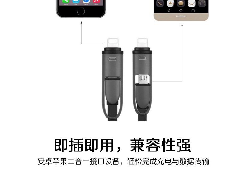 Mobile phone universal GPS data line creative 2-1 USB data charging line locator tracker Mobile phone universal GPS data line creative 2-1 USB data charging line locator tracker