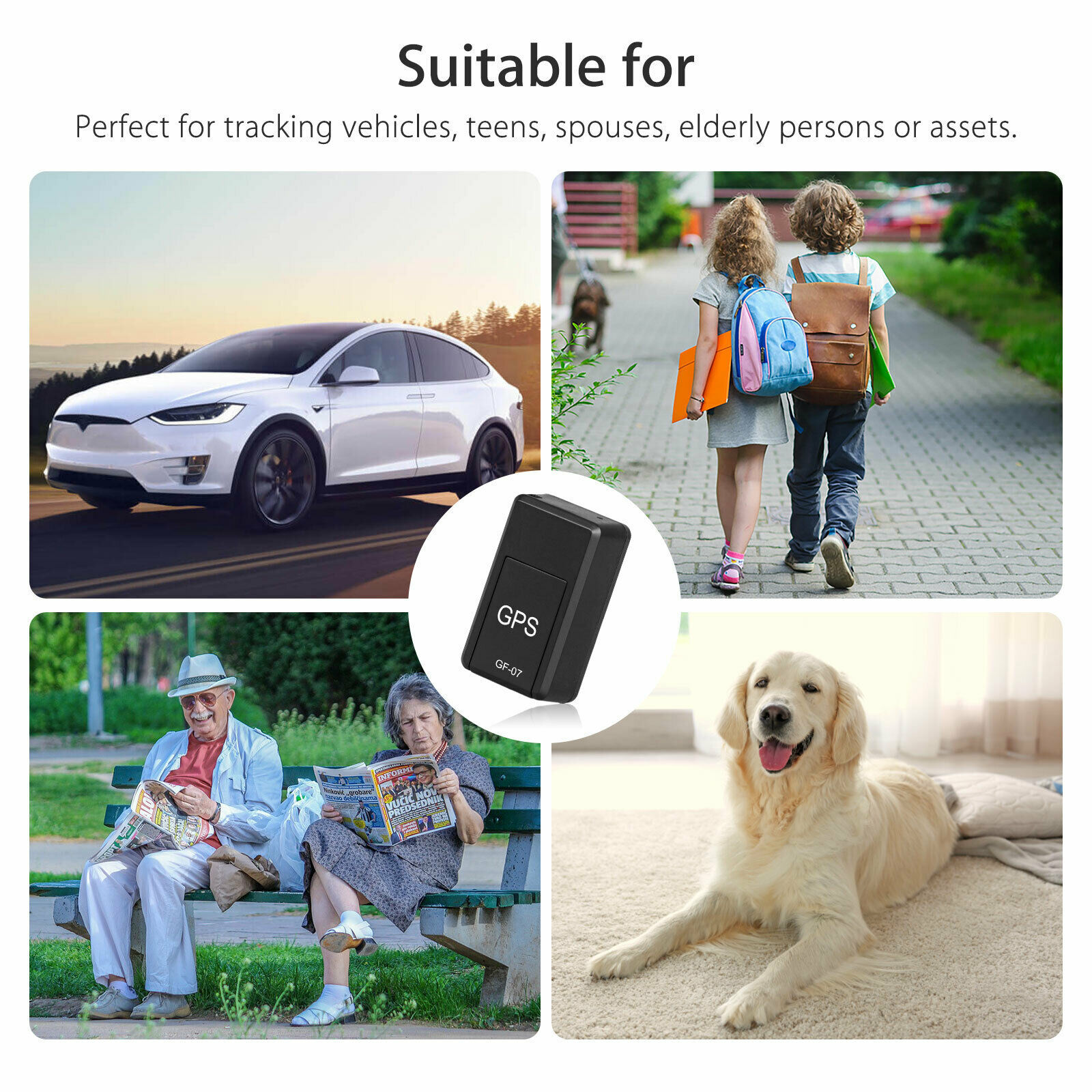 Hot Pet GPS Tracker Mini GPS Tracke Children Elderly Anti-Lost Device Strong Magnetic GF07 Locator