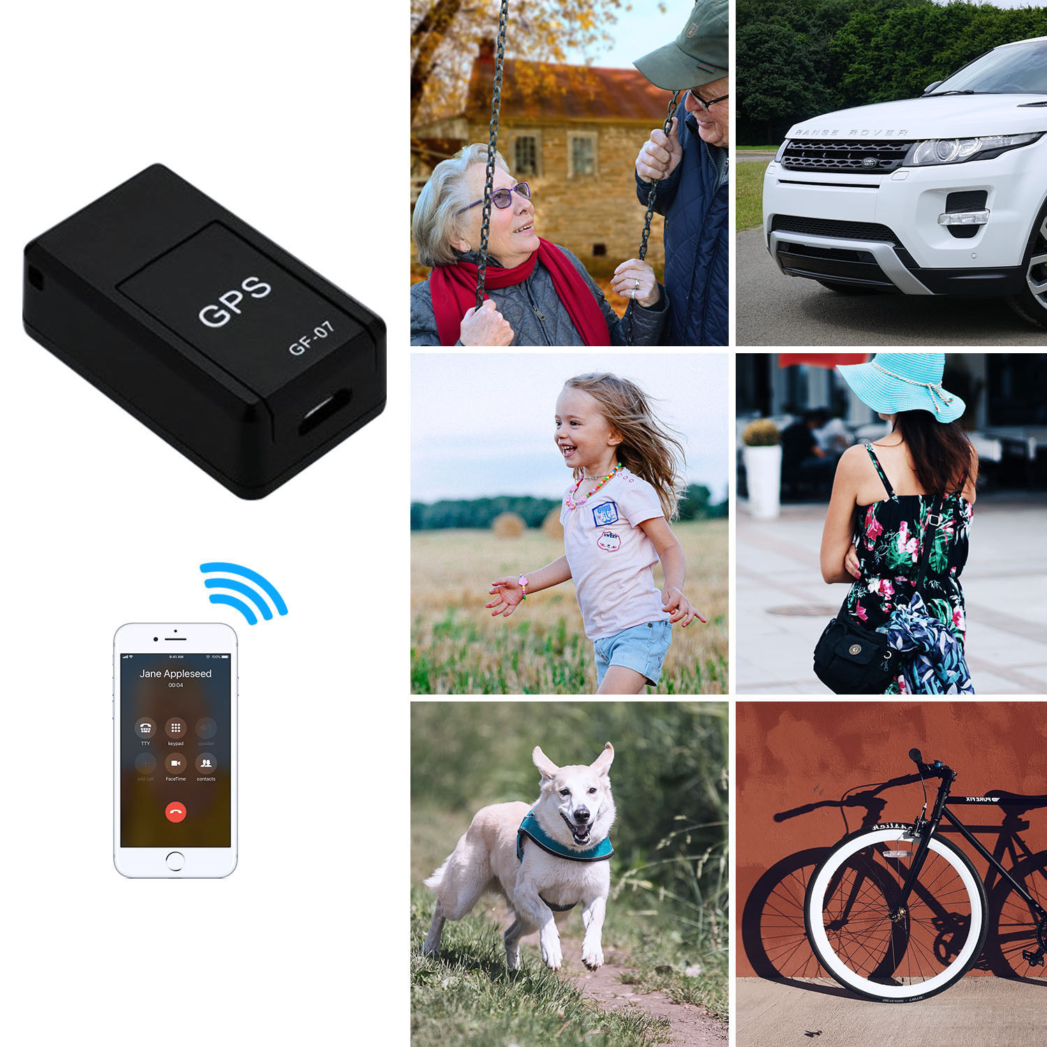 Hot Pet GPS Tracker Mini GPS Tracke Children Elderly Anti-Lost Device Strong Magnetic GF07 Locator
