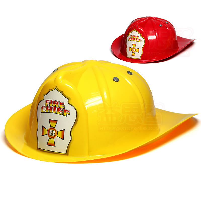 Children Play House Fire Captain Helmet Helmet Role Play Simulation Educational Toy Program Performance Props
