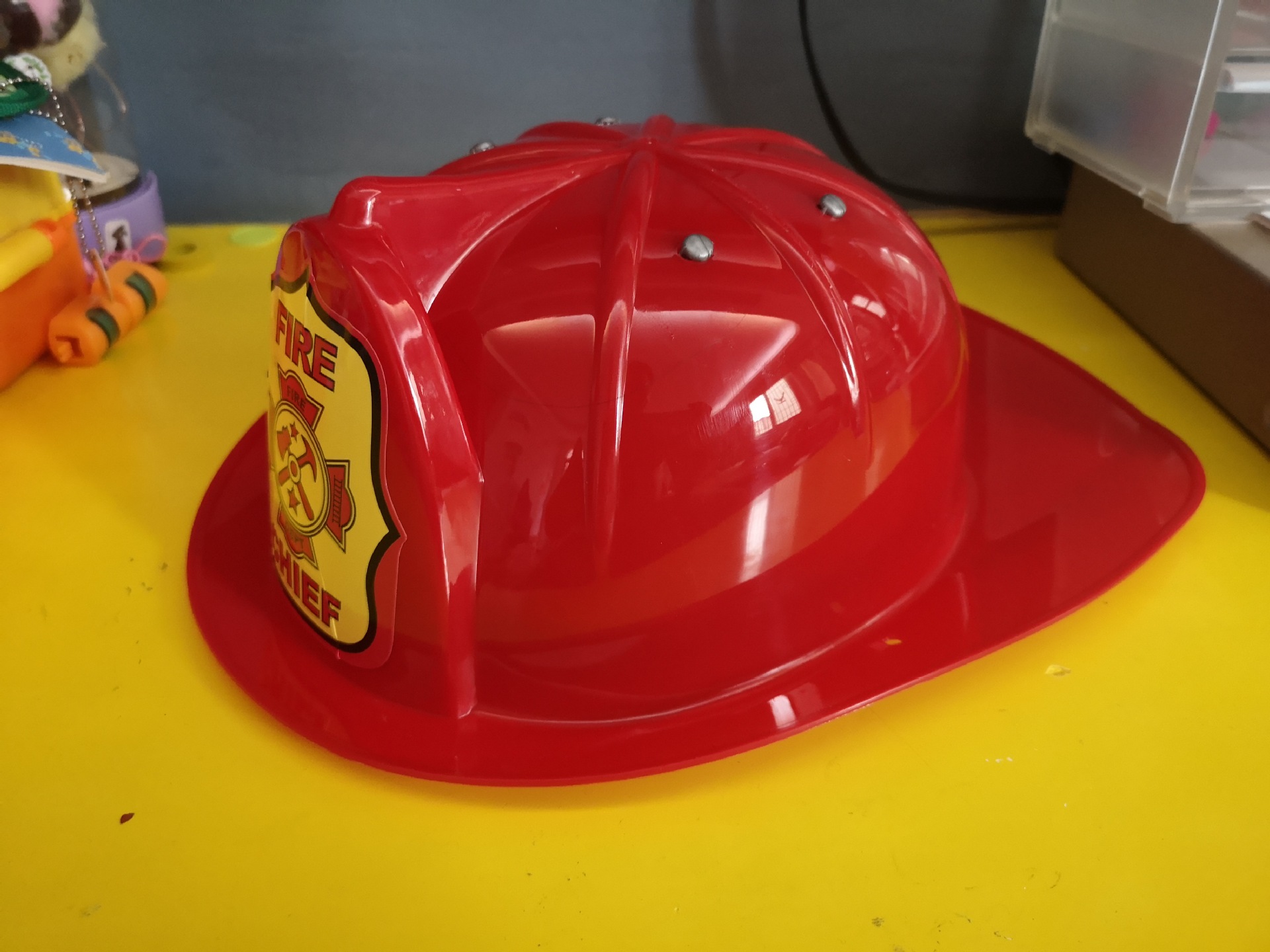 Children Play House Fire Captain Helmet Helmet Role Play Simulation Educational Toy Program Performance Props