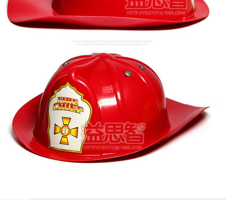 Children Play House Fire Captain Helmet Helmet Role Play Simulation Educational Toy Program Performance Props