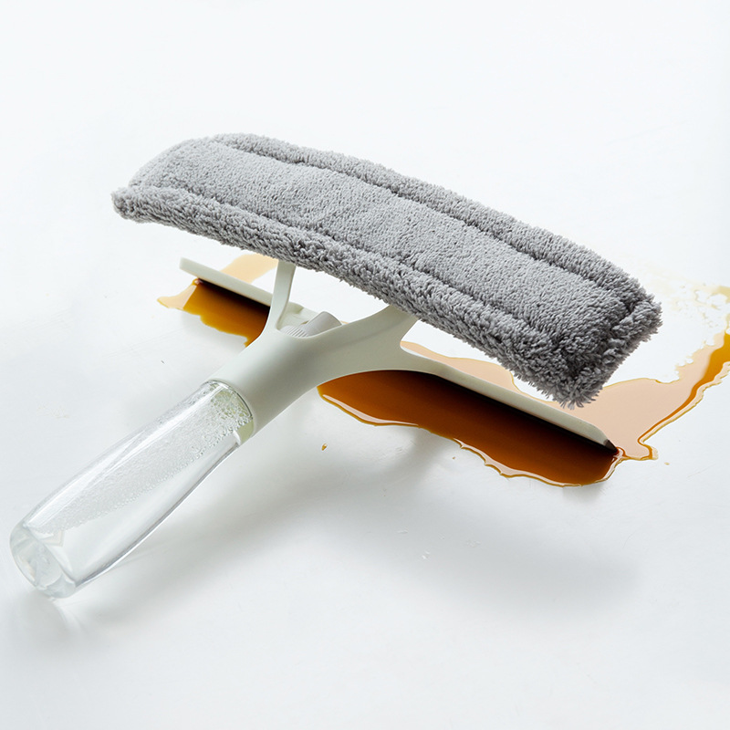Multifunctional Household Water Spray Double-Sided Glass Wiper Car Toilet Bathroom Cleaning Wiper