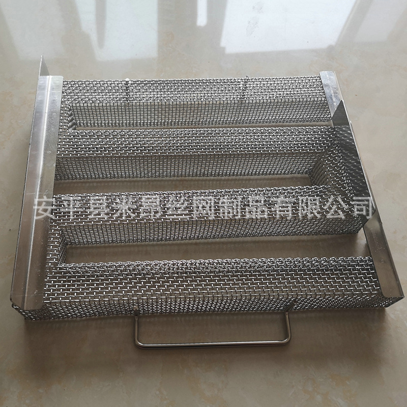 Steel Cold Smoke Machine Bacon Smoked Cheese Barbecue Smoked Tray Cold Smoke Generator Square Stainless Steel Bakeware