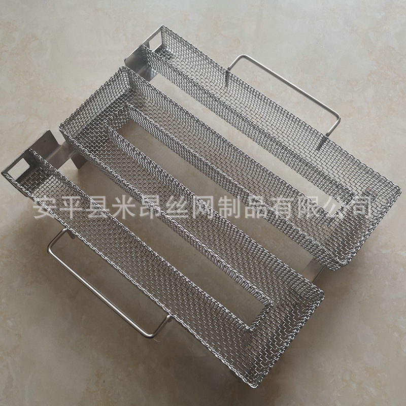 Steel Cold Smoke Machine Bacon Smoked Cheese Barbecue Smoked Tray Cold Smoke Generator Square Stainless Steel Bakeware