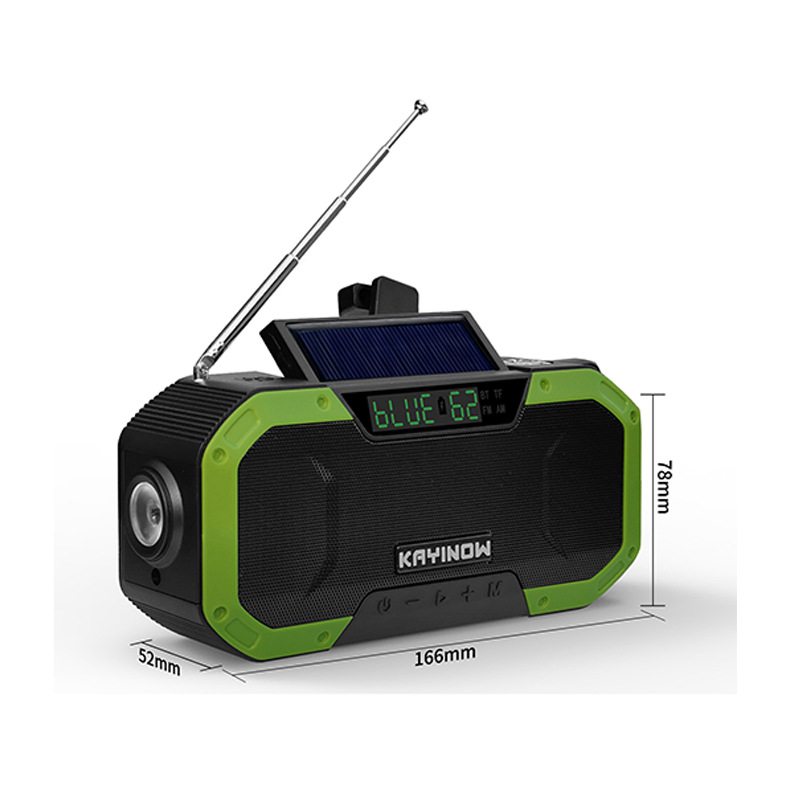 2020 New Solar Radio of Power Generator Outdoor Multi-Function Emergency Radio Bluetooth Speaker