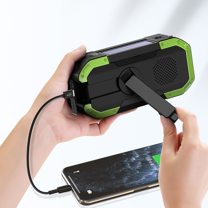 2020 New Solar Radio of Power Generator Outdoor Multi-Function Emergency Radio Bluetooth Speaker
