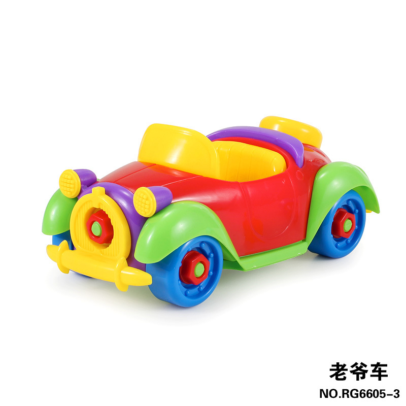 Educational Disassembly and Assembly Car Aircraft Plastic Building Blocks Infant Early Education DIY Screw Nut Assembly Children&#039;s Toys