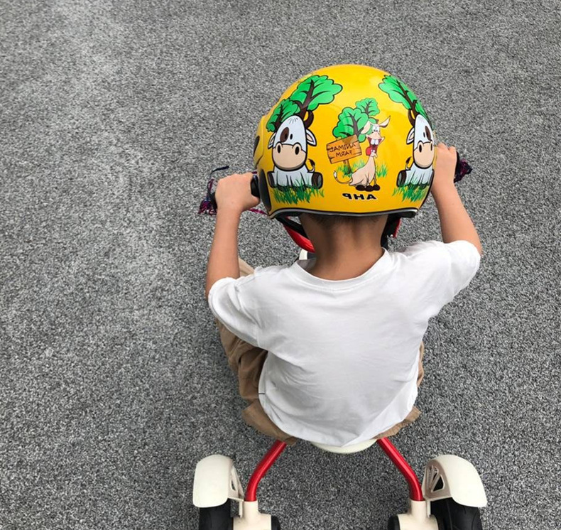 Cross-Border AHP Four Seasons Children's Helmet Boy Girl's Helmet Electric Scooter Harley 