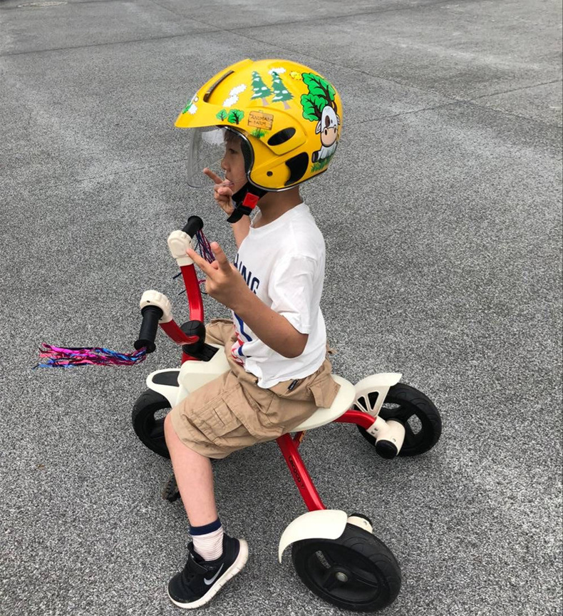 Cross-Border AHP Four Seasons Children's Helmet Boy Girl's Helmet Electric Scooter Harley 