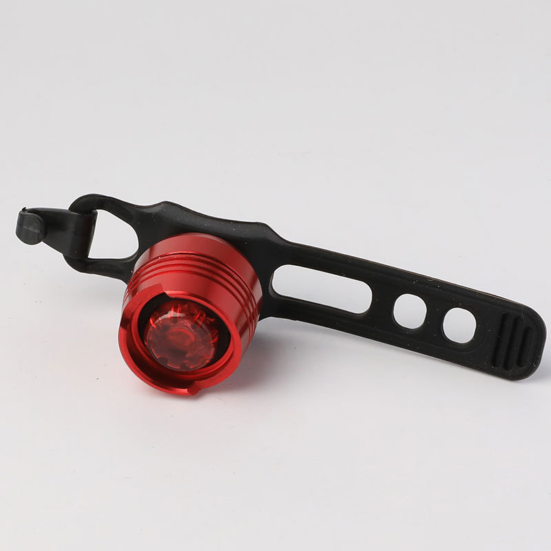 LED Aluminum Alloy Taillight Bright Ruby Light Safety Alarm Lamp Helmet Light Bicycle Frog Light Equipment