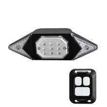 LED Aluminum Alloy Taillight Bright Ruby Light Safety Alarm Lamp Helmet Light Bicycle Frog Light Equipment