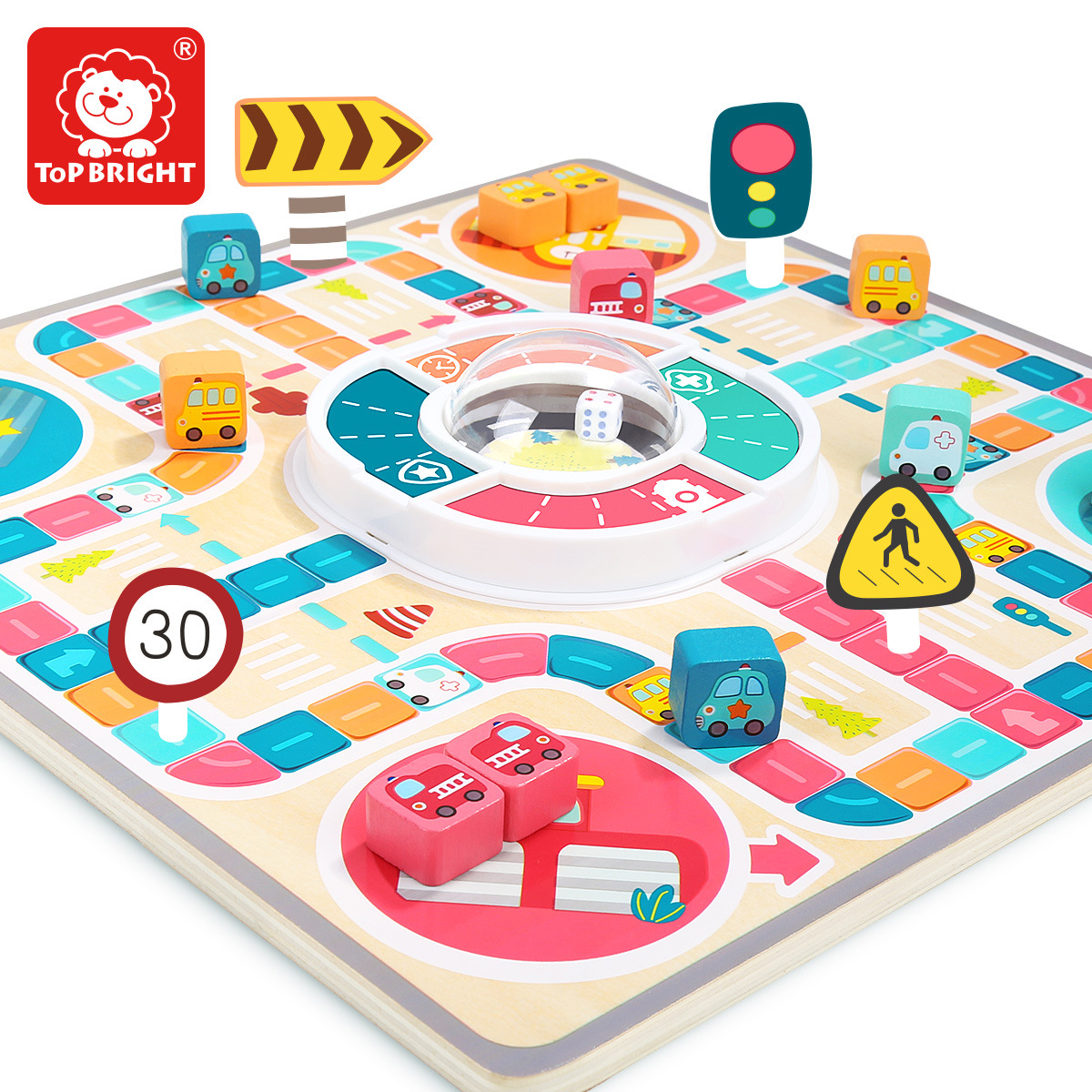 Aeroplane Chess Multi-Function Game Qi Disk Parent-Child Interaction Toys Puzzle the Motor City Checkers Children&#039;s Board Game