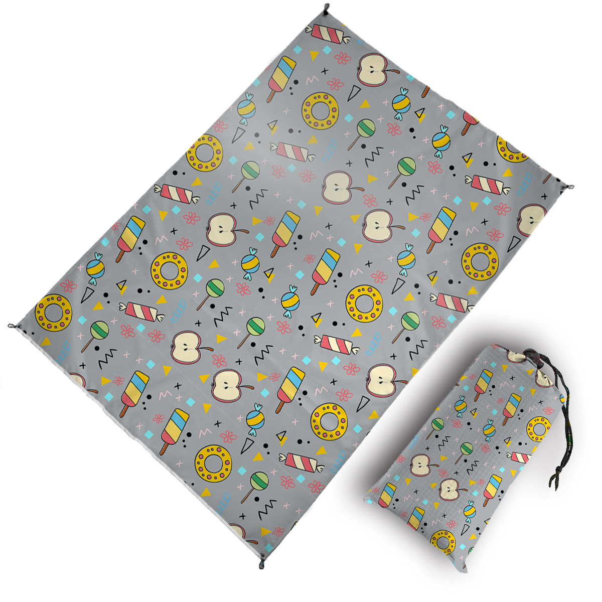 2021 New Beach Mat Outdoor Color Digital Printing Picnic Mat Beach Mat Waterproof Ground Cloth Support Customization