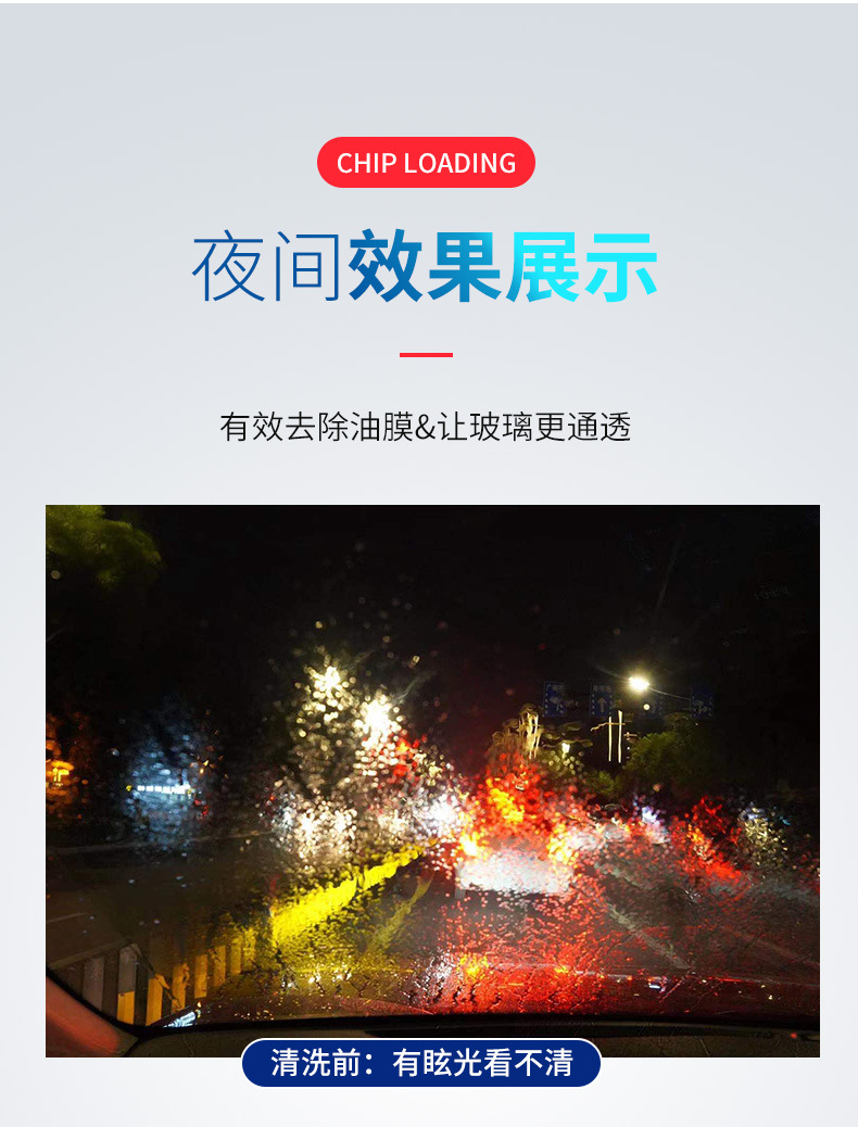 Oil Film Remover Front Windshield Glass Cleaning Oil-Removing Film Oil Film Cleaning Agent Rain Wiper Car Window Oil Removal