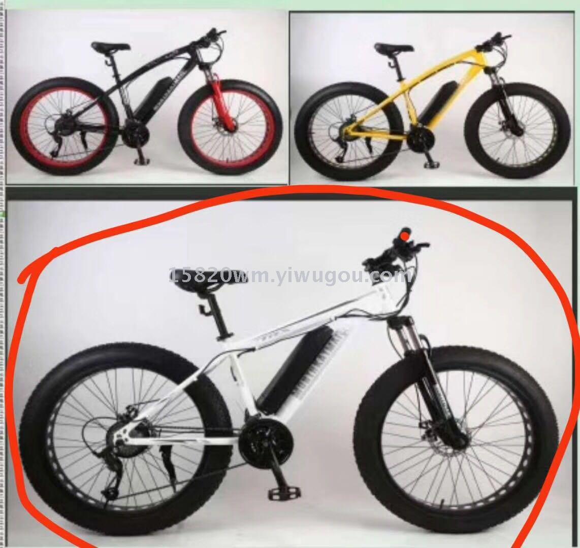 E-bike electric mountain bicycle snow fat tires battery motor