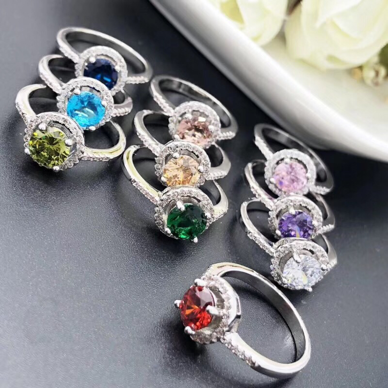 Fashion Korean ring imitation silver ring girl style support live streaming platform