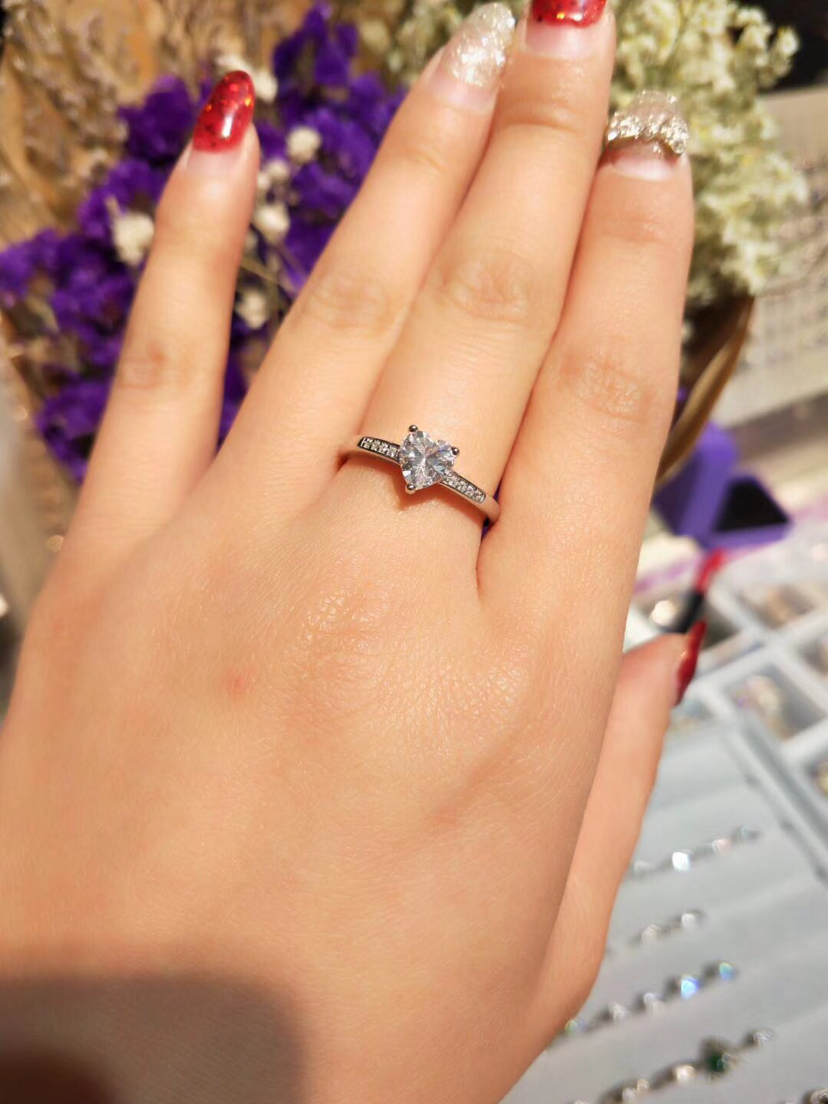 Fashion Korean ring imitation silver ring girl style support live streaming platform