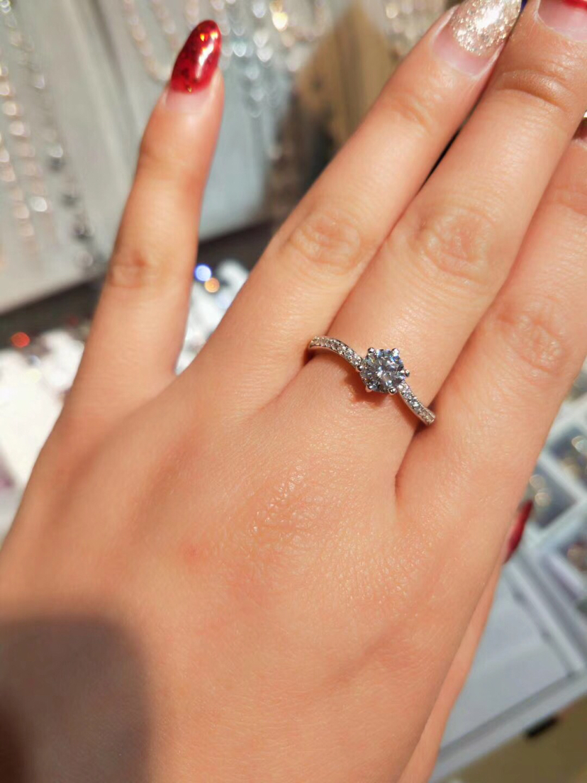 Fashion Korean ring imitation silver ring girl style support live streaming platform