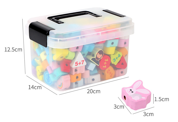 Children's Beaded Toys Intellectual Development Boys and Girls Baby Exercise Fine Motor Training Large Particles String Beads