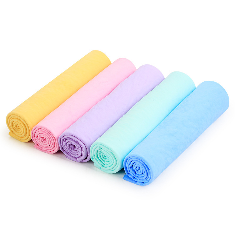 Factory Wholesale PVA Buckskin Cloth Suction Car Wiper Car Wash Towel Suede Towel Pet Deerskin Towel Large Thickened
