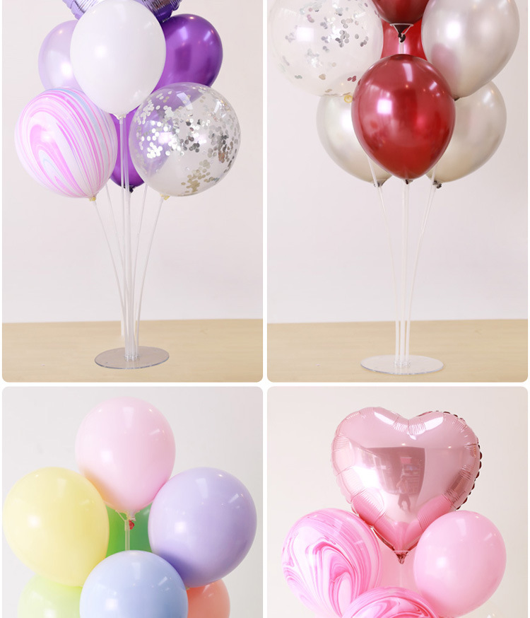 Balloon Table Drifting Transparent Support Decorations Arrangement Road Lead Balloon Bracket Balloon Display Shelf Balloon Table Bracket
