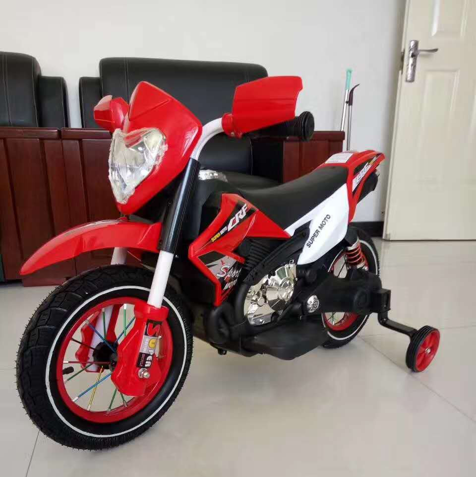New Children's Electric Motor 2-7 Years Old Baby Boys and Girls Two-Wheel Rechargeable Large Toy Car