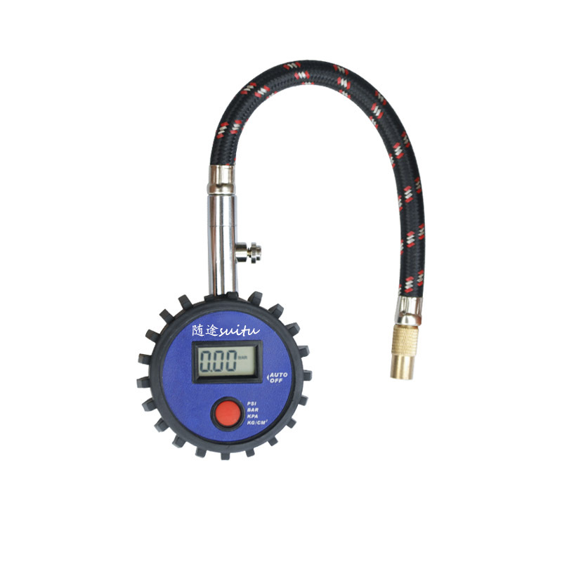 Pressure Gauge Tire Pressure Gauge of Automobile Tire Pressure Gun Air Pressure Gauge Digital Tire Pressure Test Meter