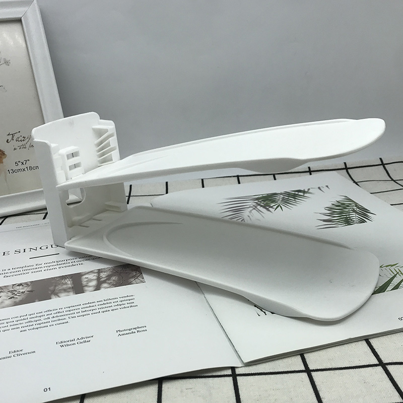  Plastic Double-Layer Integrated Shoe Support Adjustable Removable Shoe Rack Shoe Cabinet Finishing