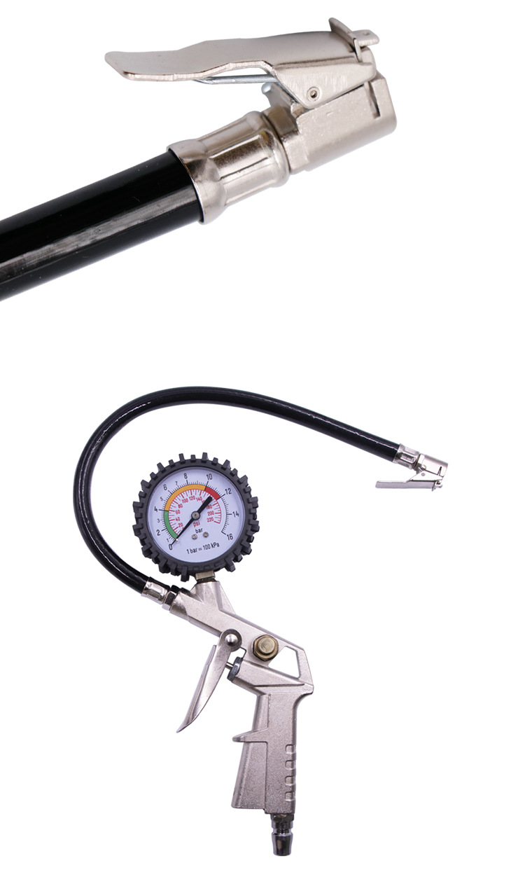 Tire Pressure Gauge Barometer High Precision with Inflatable Car Tire Pressure Monitor Digital Display Tire Pressure Gauge Inflation Inflating Gun