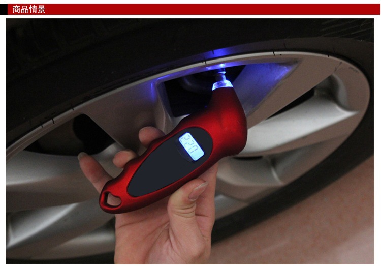 Car Tire Pressure Gauge Tire Pressure Monitoring with Light Digital Display Tire Pressure Gauge Car Tire Pressure Gauge