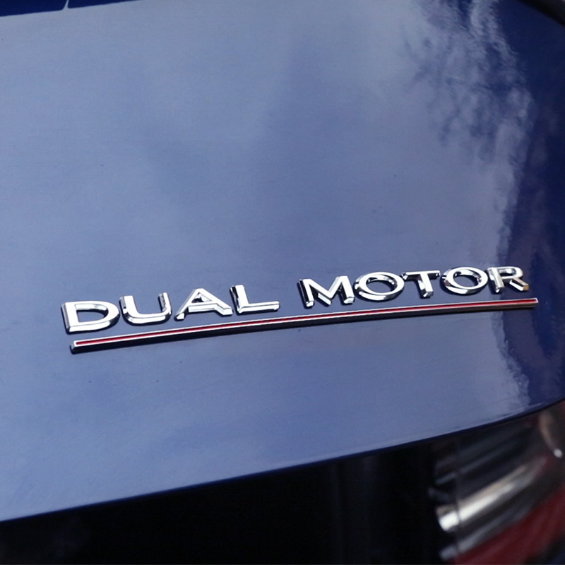 For Tesla Tesla Model3y High Performance Tail Tag DUAL MOTOR Car Badge Modification Accessory