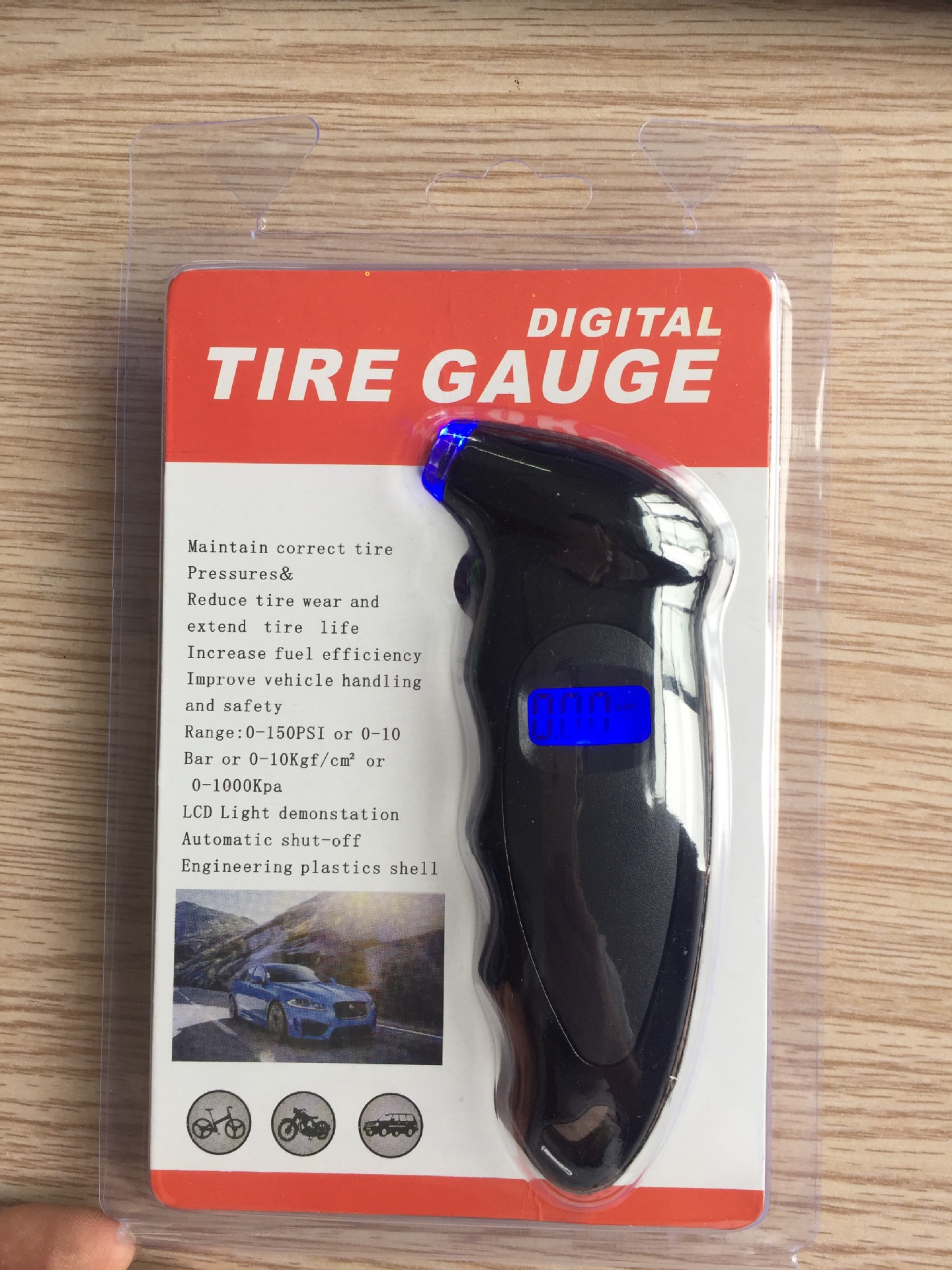 Gauge Car HighPrecision Tire Digital Tire Pressure Gauge Digital Tire Pressure Gauge Multifunctional Tire Pressure Gauge