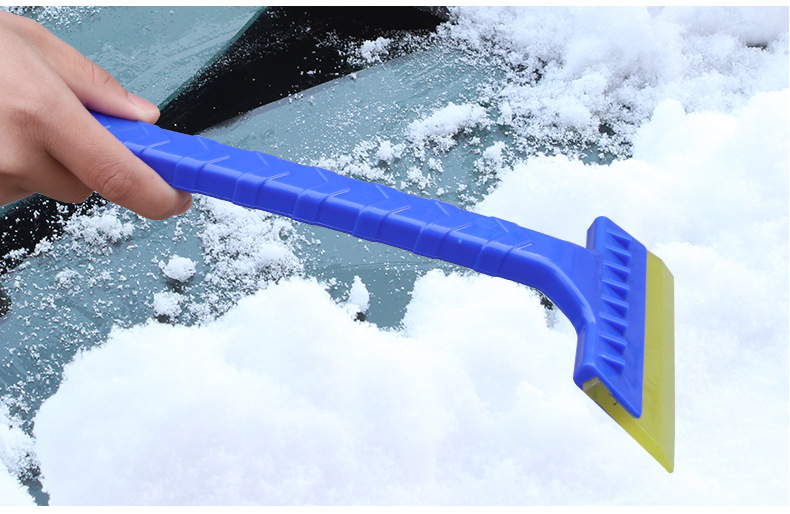 Car Supplies Long Handle Beef Tendon Wiper Snow Shovel Ice Scoop Snow Scrapper with Snow Trough Snow Shovel Does Not Hurt Car Paint R-3111