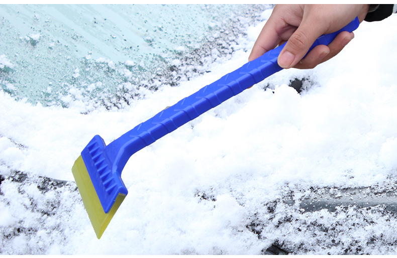 Car Supplies Long Handle Beef Tendon Wiper Snow Shovel Ice Scoop Snow Scrapper with Snow Trough Snow Shovel Does Not Hurt Car Paint R-3111