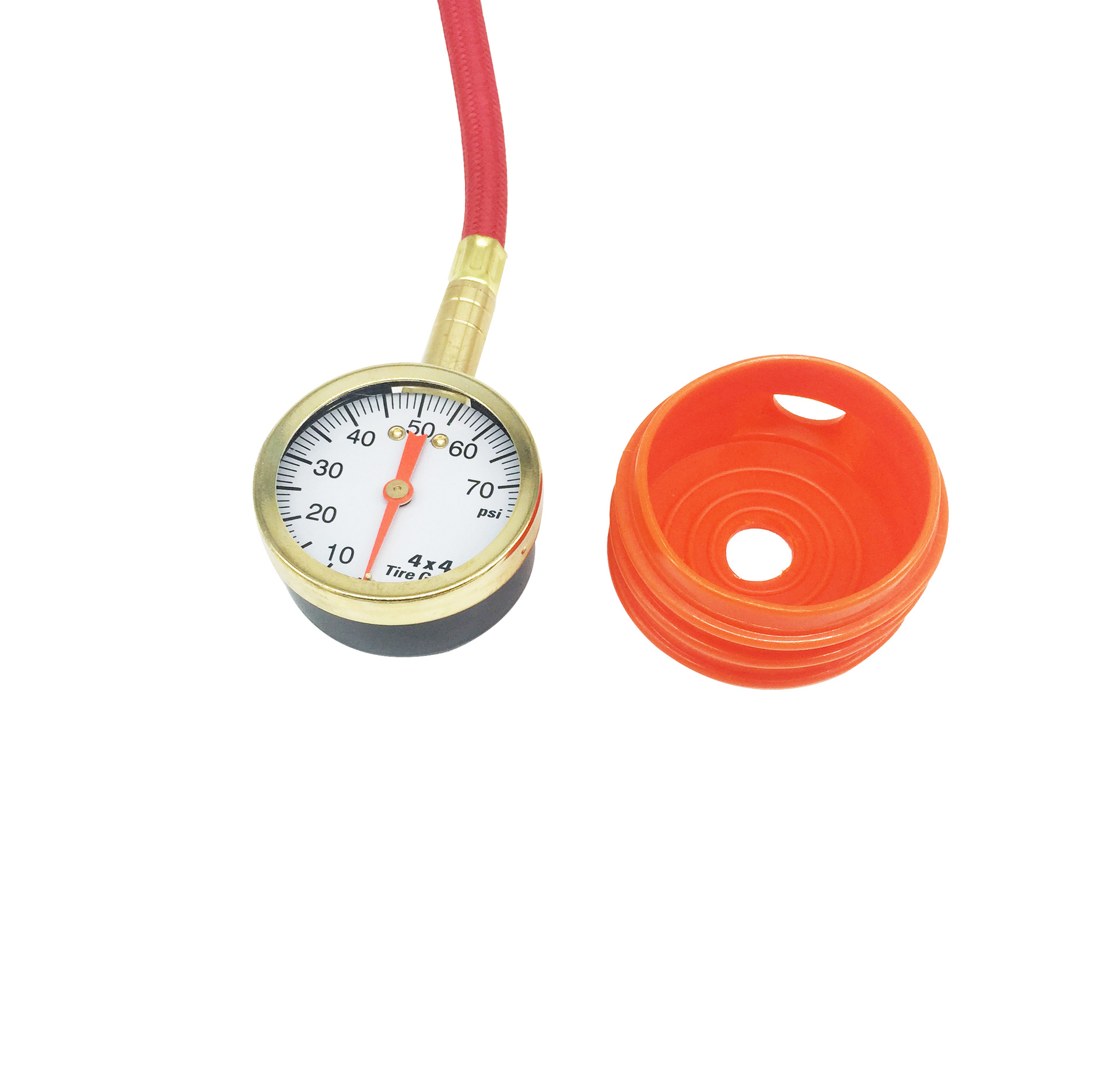 Tire Pressure Gauge with Leather Tube Mechanical Tire Pressure Gauge Tire Pressure Detection with Decompression