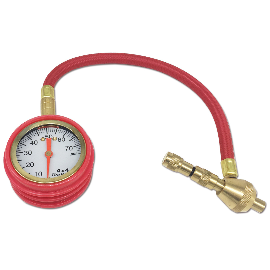 Tire Pressure Gauge with Leather Tube Mechanical Tire Pressure Gauge Tire Pressure Detection with Decompression