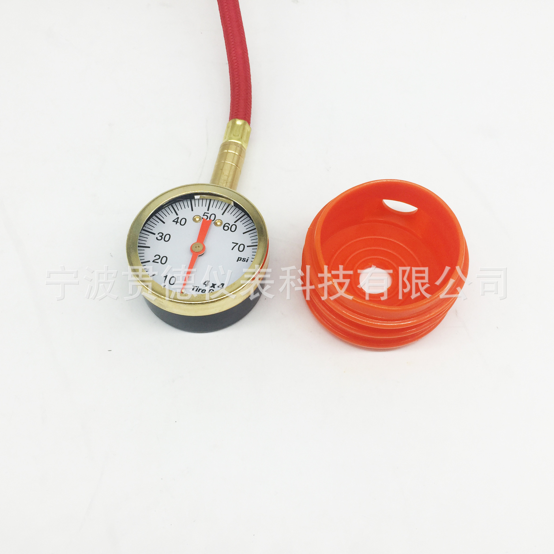 Tire Pressure Gauge with Leather Tube Mechanical Tire Pressure Gauge Tire Pressure Detection with Decompression