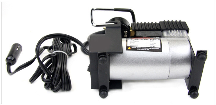 The car pump air pump automobile air pump cylinder tire pressure gauge electric portable gas pump metal copper core.