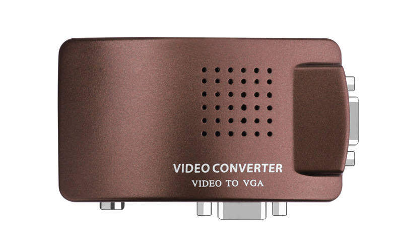 Oten AV to VGA converter box S terminal video TV to computer monitor TV converter box