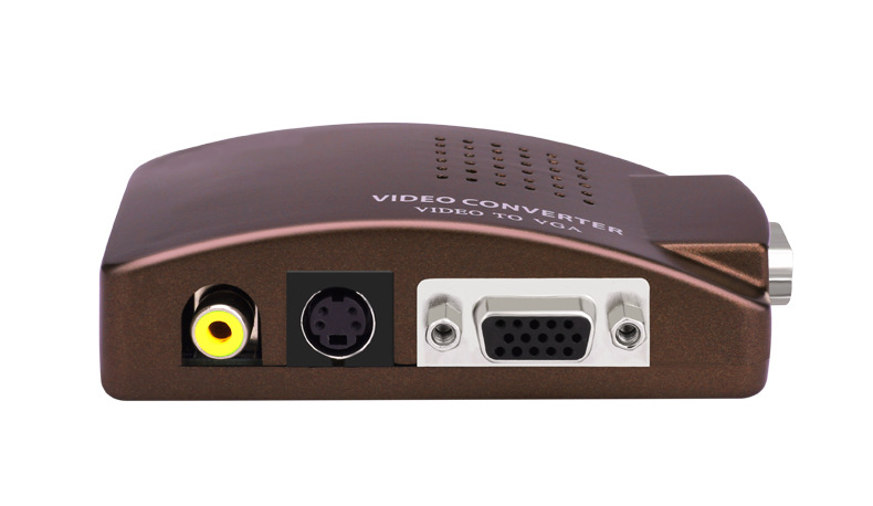 Oten AV to VGA converter box S terminal video TV to computer monitor TV converter box