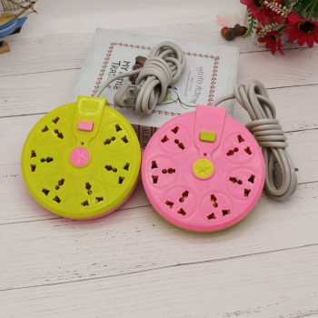 Electric socket board circular plug plastic mobile terminal board all three hole socket wholesale yiwu daily necessities