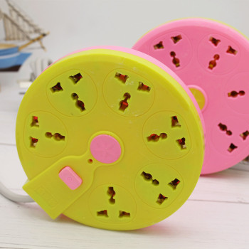 Electric socket board circular plug plastic mobile terminal board all three hole socket wholesale yiwu daily necessities