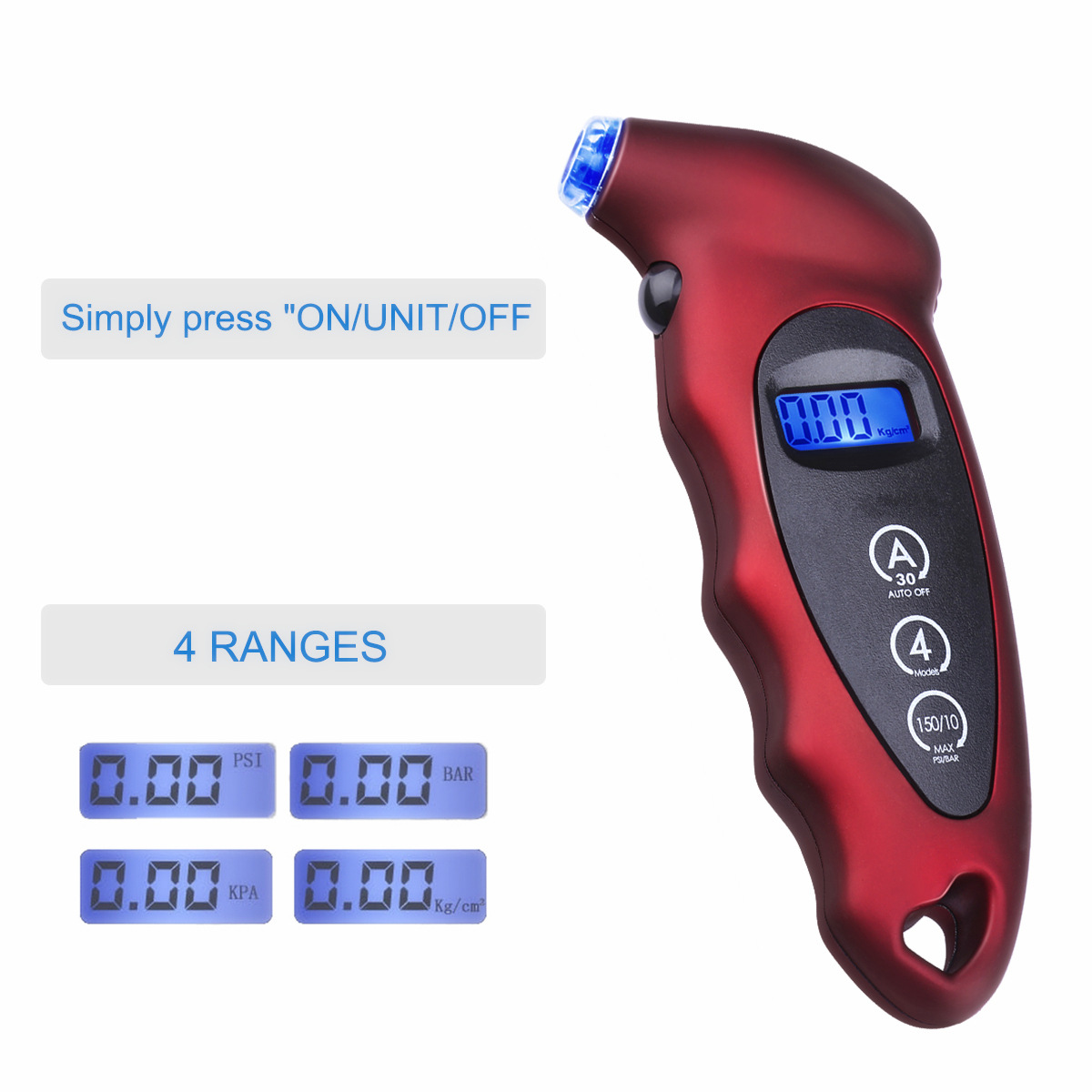 Gauge Car HighPrecision Tire Digital Tire Pressure Gauge Digital Tire Pressure Gauge Multifunctional Tire Pressure Gauge