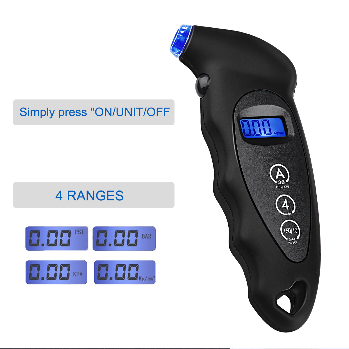 Gauge Car HighPrecision Tire Digital Tire Pressure Gauge Digital Tire Pressure Gauge Multifunctional Tire Pressure Gauge