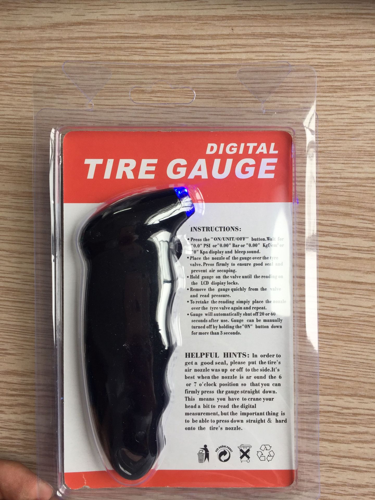 Gauge Car HighPrecision Tire Digital Tire Pressure Gauge Digital Tire Pressure Gauge Multifunctional Tire Pressure Gauge