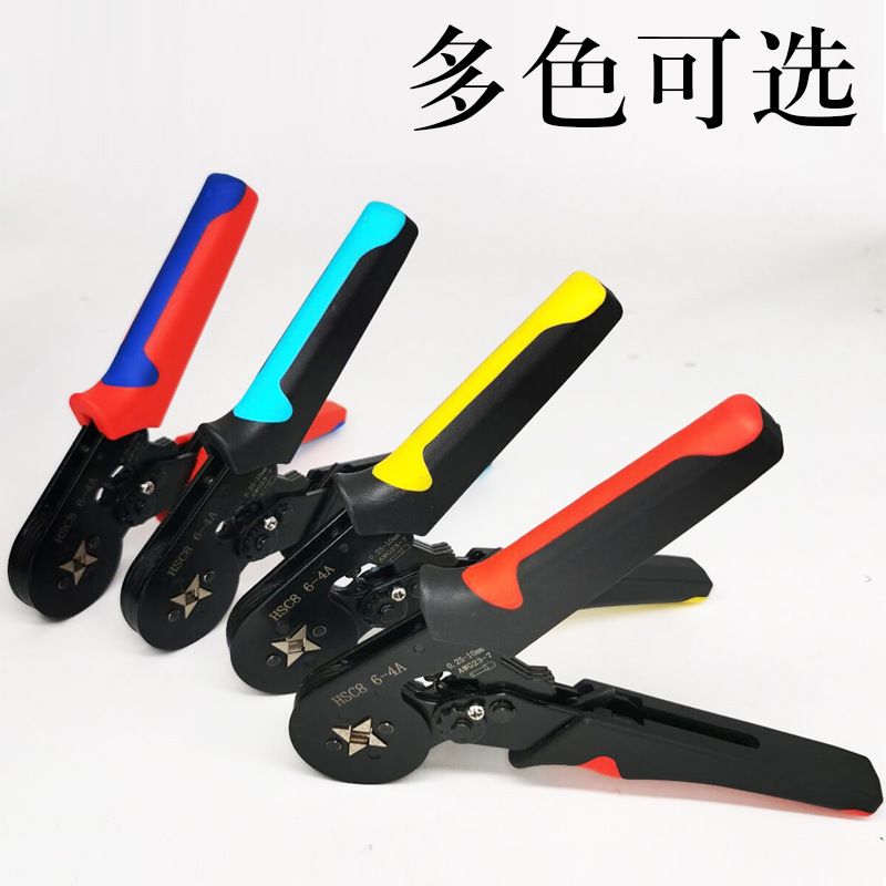 Factory Direct Supply Hsc8 Tube Type Cold Compression Terminal Multi-Function Wire Press Pinchers Wire Crimper Full Set Manual