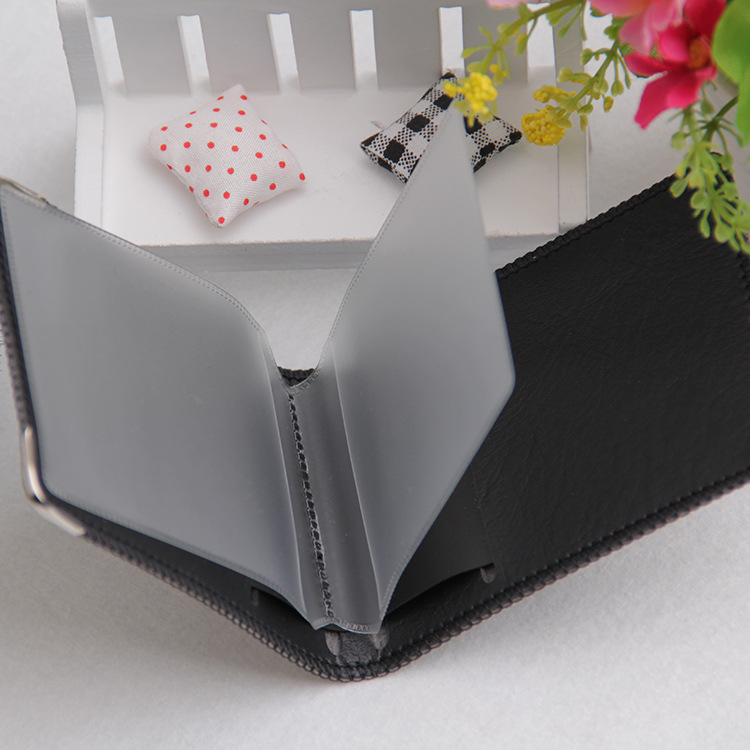 Unboxed Motor Vehicle Driving License Driving Certificate Holder Passport Holder Driving Document Package Soft Cattlehide Cover Metal Edging