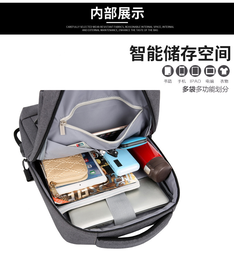 Charging cross-Border USB Computer Backpacks for Business Trips Multifunctional Men's and Women's Business Backpacks And Packs Support Custom L